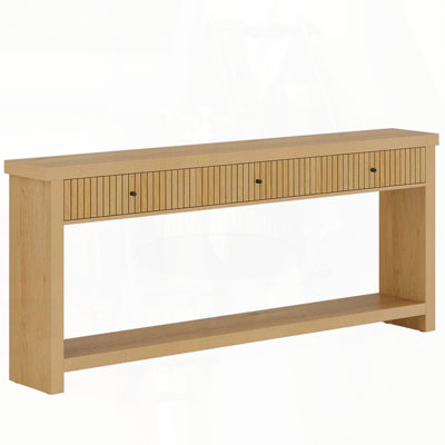 Wooden Console Table with Drawers