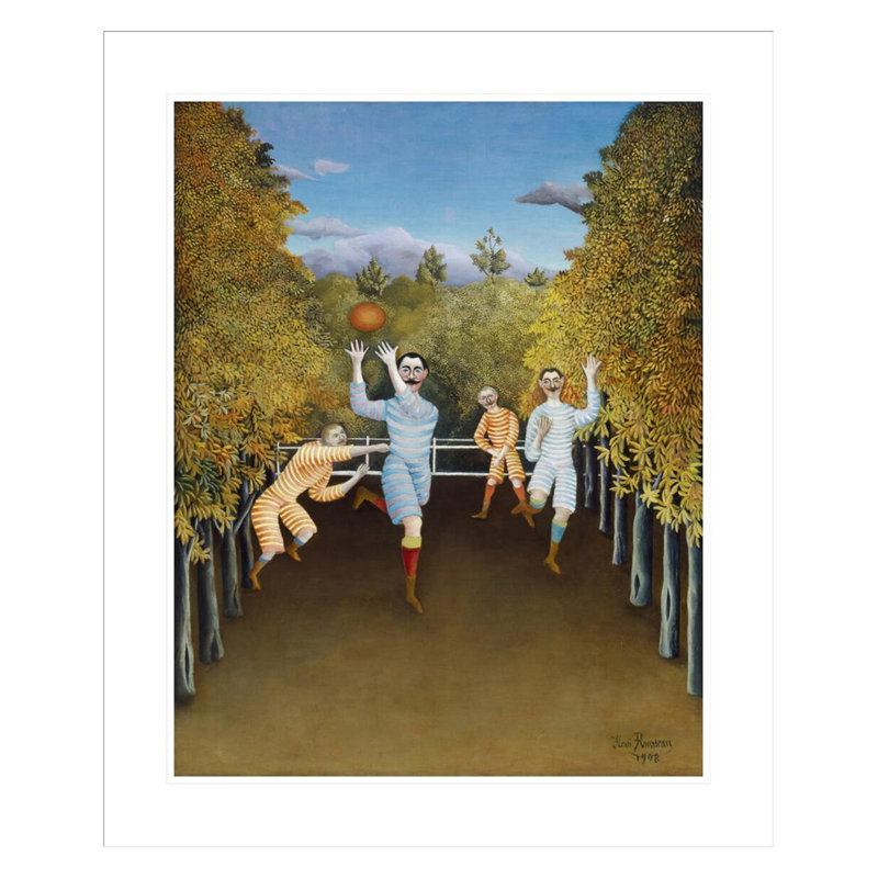 Les joueurs de football par Henri Rousseau - Impression numérique sur toile, 28.21" H x 23.5" W