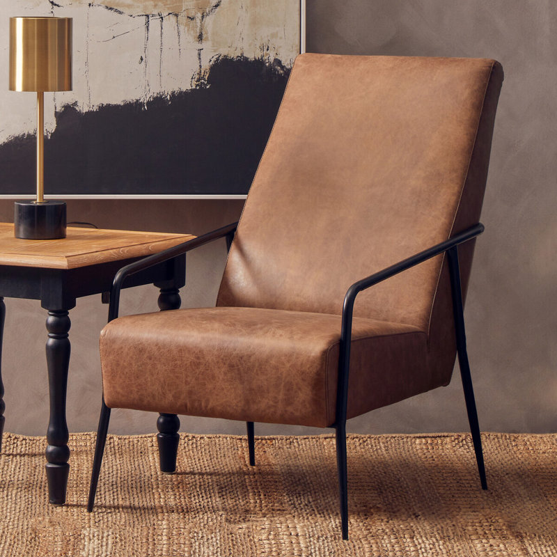 Orono Faux Leather Armchair