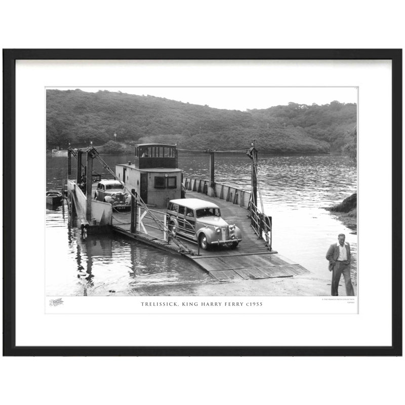 Trelissick, King Harry Ferry C1955 by Francis Frith - Single Picture Frame Print, 40cm H x 50cm W x 2.3cm D