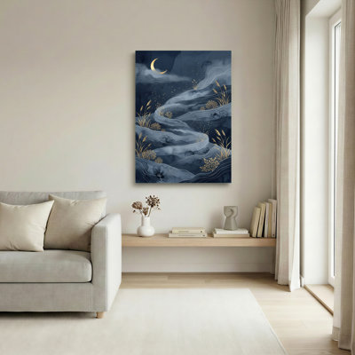«Night River», reproduction d'art sur toile, ensemble de 1