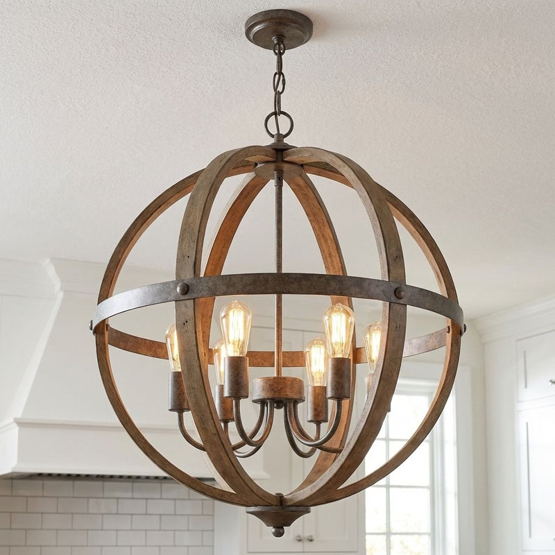 Lustre sphérique adaptable 6 lumières Karter 
