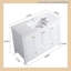 Meuble-lavabo de salle de bain avec lavabo en céramique, 4 portes et 2 tiroirs-1172673605