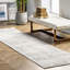 Tapis traditionnel rétro gris à motif de médaillon Etasha-1107366356