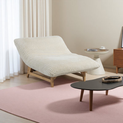 Fauteuil à billes pour adultes, canapé d'appoint sans accoudoirs, canapé simple décontracté, tissu en velours côtelé, pour le salon et la chambre à coucher
