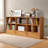 Wooden Display Cabinet with Open Shelves and Bottom Drawers, 70.87 Inches Long, Multifunctional Side Cabinet
