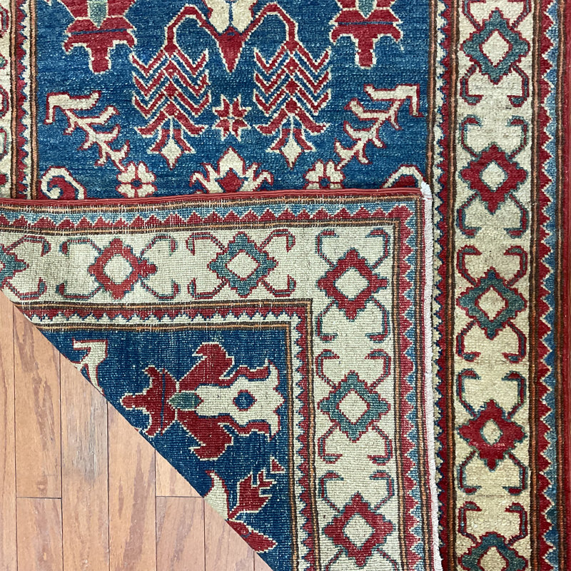  Tapis en laine Super Kazak fait à la main