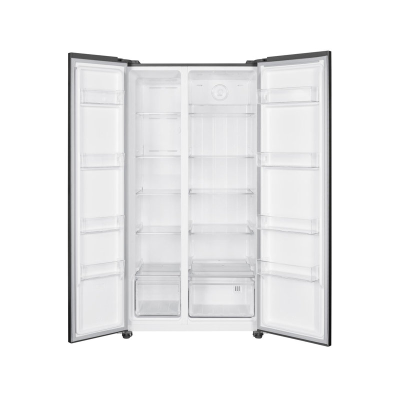 Impecca 21.4 Cu. Ft. 36”W CounterDepth Side by Side Refrigerator Stainless Steel
