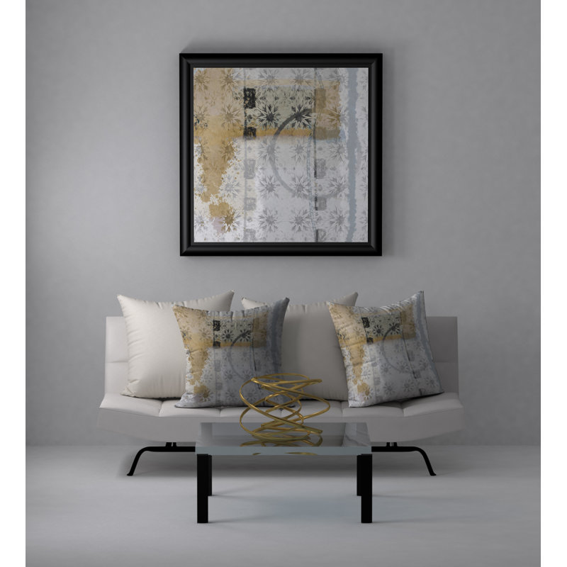 Abstract Reversible Throw Pillow, 18" x 18"