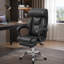 Chaise de bureau de direction réglable en hauteur avec repose-pieds