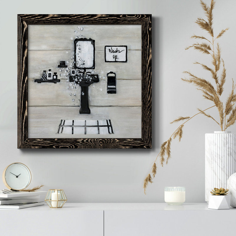 «Blush Springtime Wreath I», reproduction carrée sur toile, H 20 po x l 20 po x P 1,5 po, Cadre noir