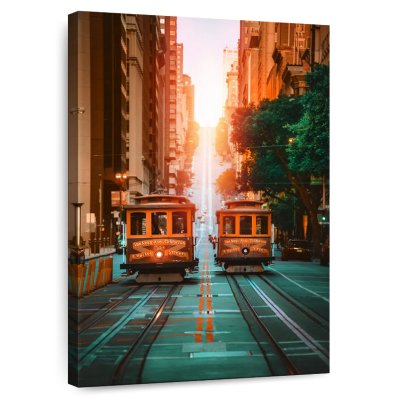 Aime Trams In San Francsico, H 12 po x l 8 po