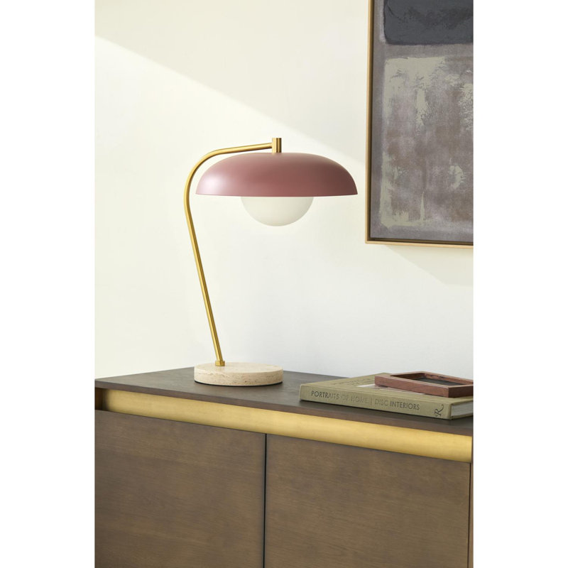 Barrile Farmington Table Lamp, Red, Beige