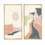 «Retro Coloured Vintage Landscape I», ensemble de 2 peintures-323727385-323727387