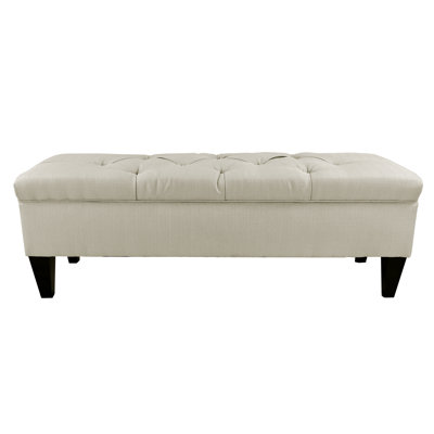 Hobson Polyester Upholstered Storage Bench