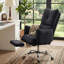 Chaise de bureau avec repose-pieds, chaise d'ordinateur inclinable, noir-1632225324