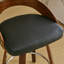 Ensemble de 2 tabourets de bar, tabourets de bar pivotants à dossier bas, chaises de bar en bois avec assise à coussin souple, hauteur de siège de 25 po