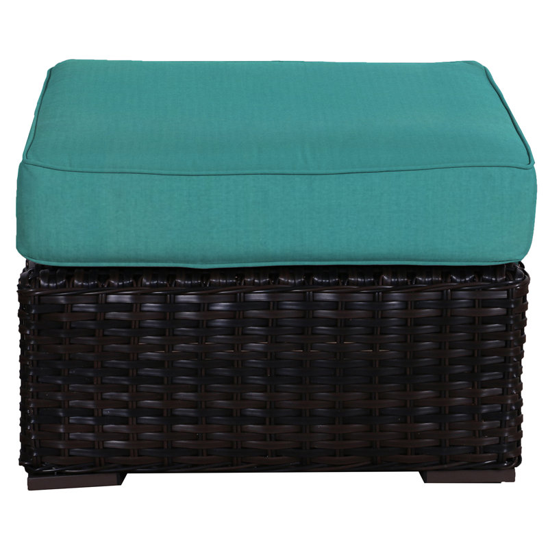 Repose-pieds d'extérieur avec coussin Sireci, Aruba