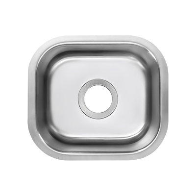 Évier de cuisine encastré à simple cuve en acier inoxydable