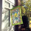 Drapeau de maison en polyester crabe 2 côtés 40 x 28 po