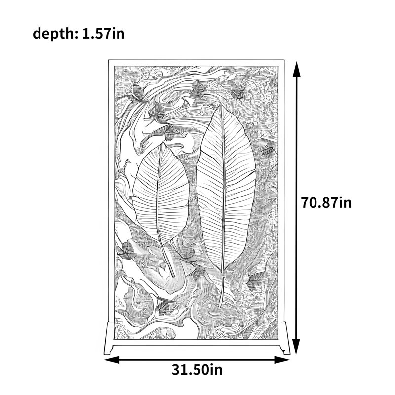 Cionni, Blanc / Doré, H 70,87 po x l 31,5 po x P 1,57 po