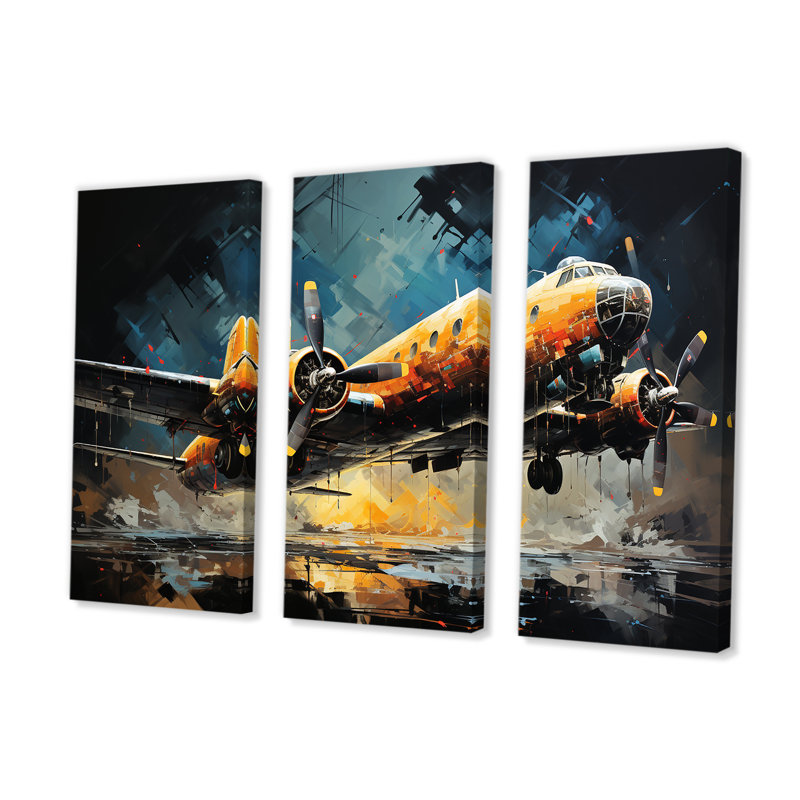 Reconnaissance aérienne militaire I - ensemble de salon d'art mural militaire, H 40 po x l 60 po x P 1 po
