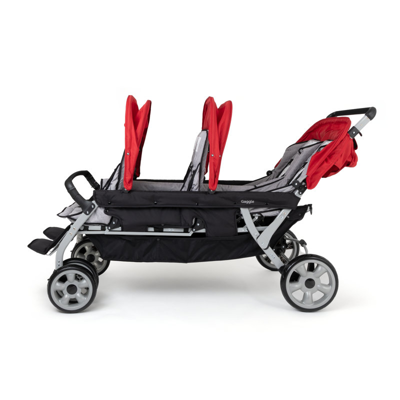 Poussette multi-enfants Gaggle Jamboree, Rouge