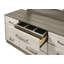 Commode 9 tiroirs Gem Modern Style en bois beige et brun