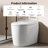 DeerValley Smart Tankless Bidet Toilet with Microbubble Cleaning – Compact One-Piece Design, Auto Flush, Heated Seat & Night Light