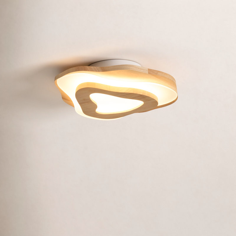 Acrylic LED Flush Mount, 2.75" H x 15.74" W x 15.71" D