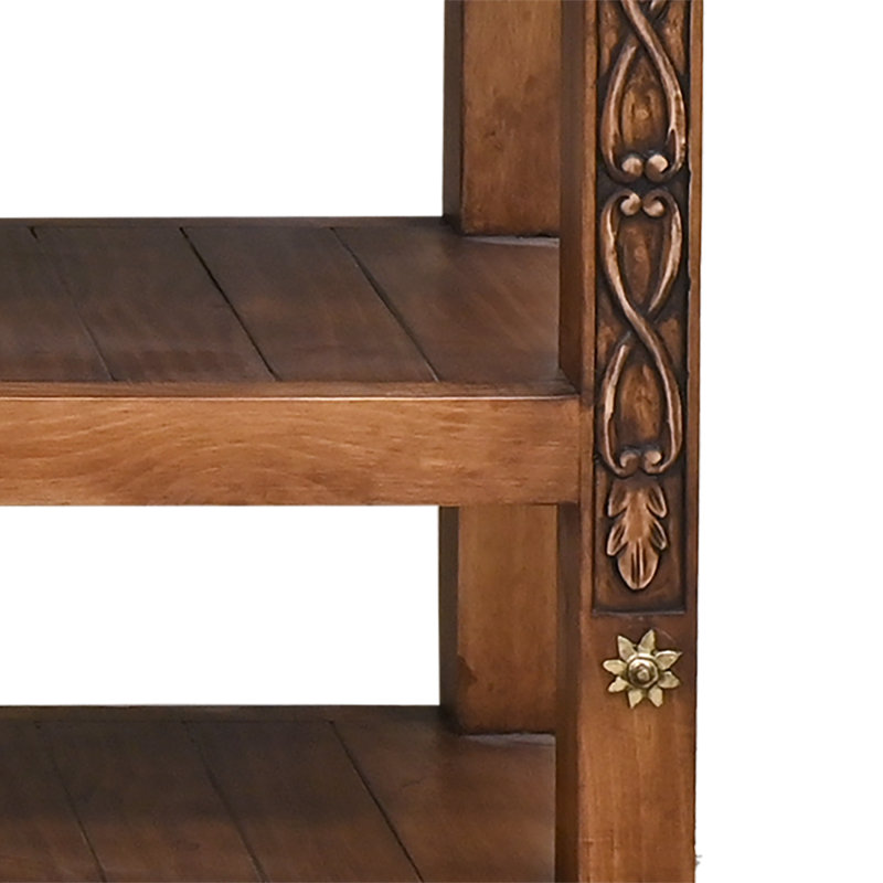 Carved Three Drawer Console