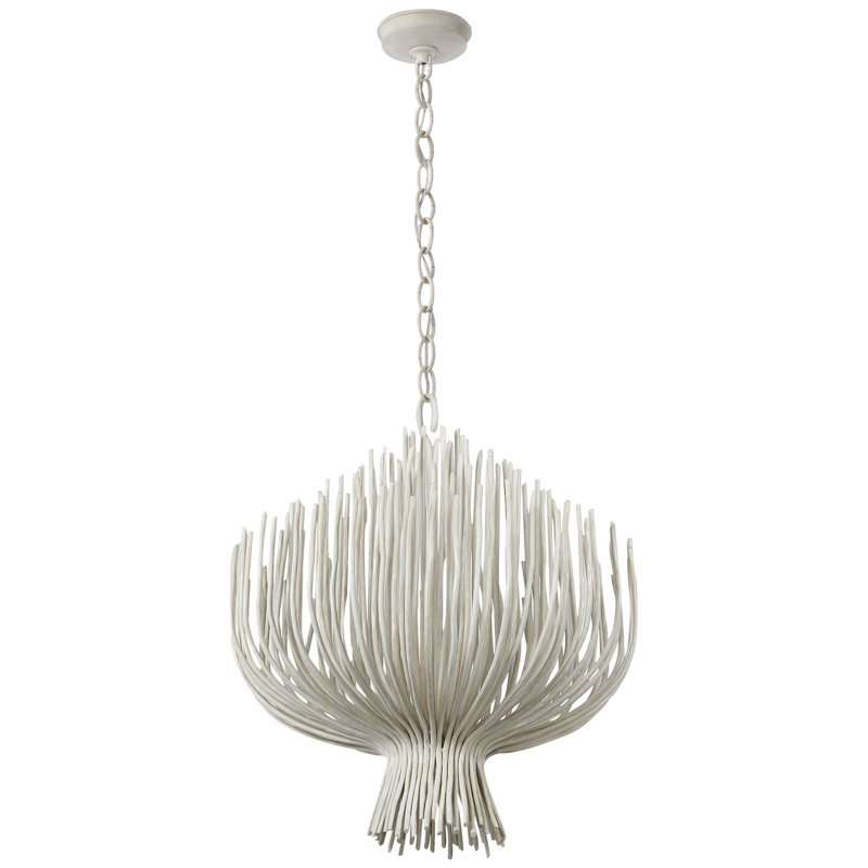 Chapman & Myers Astra 42" Sculpted Chandelier, 27" H x 23.75" W x 23.75" D, Waxed Plaster