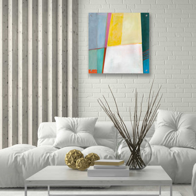  «Solidity I» par Jodi Fuchs, art mural en verre acrylique, 24 po x 24 po