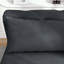 Chaise longue en velours avec rangement, coussin et garniture cloutée-75871880