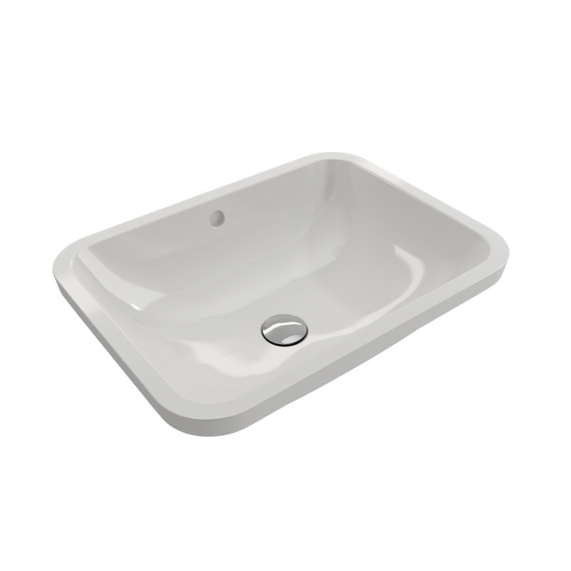 Scala 21.65'' L Bathroom Sink, White