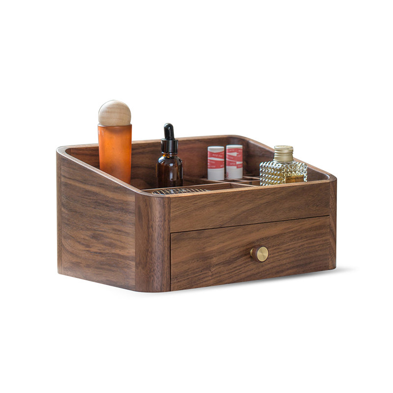 Organisateur de maquillage pour coiffeuse, organisateur de comptoir avec tiroirs
