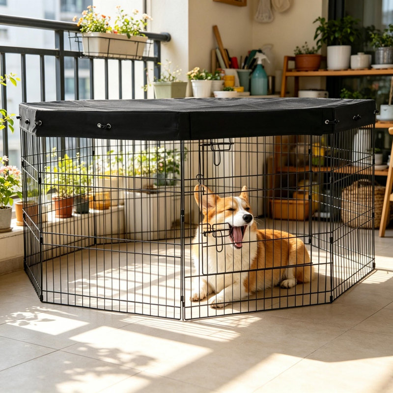 Features  Details   Versatile Use: This dog playpen is composed of 8 panels that can be ar ...