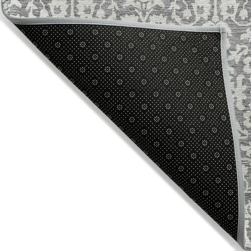 Tapis damassé intérieur gris 9 'X 12'