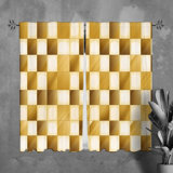 Paire de rideaux obscurcissant en polyester Markida