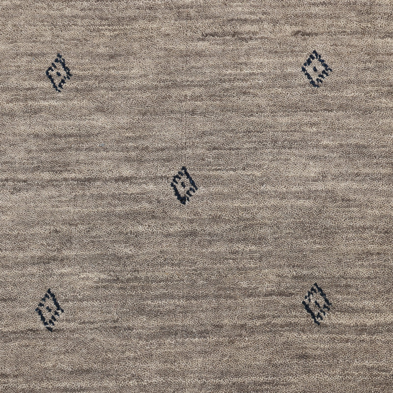 Simi Hand Knotted Cotton/Wool Southwestern Area Rug, Taupe, Rectangle 10' x 14'