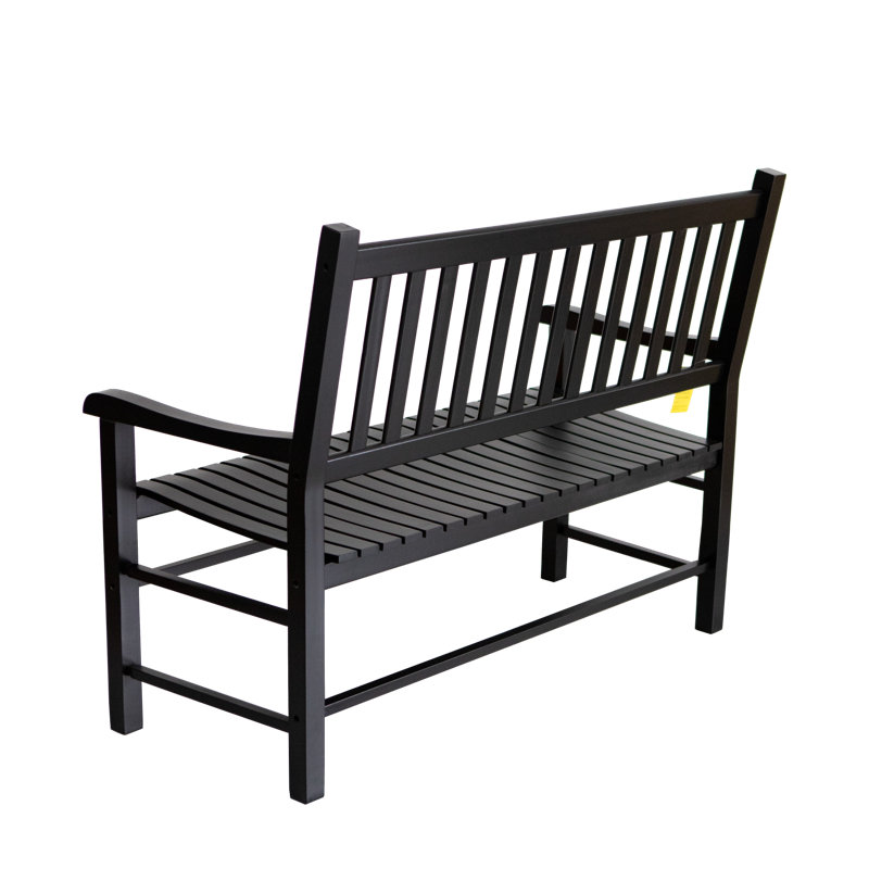 Banc de jardin en bois Boyne, Noir