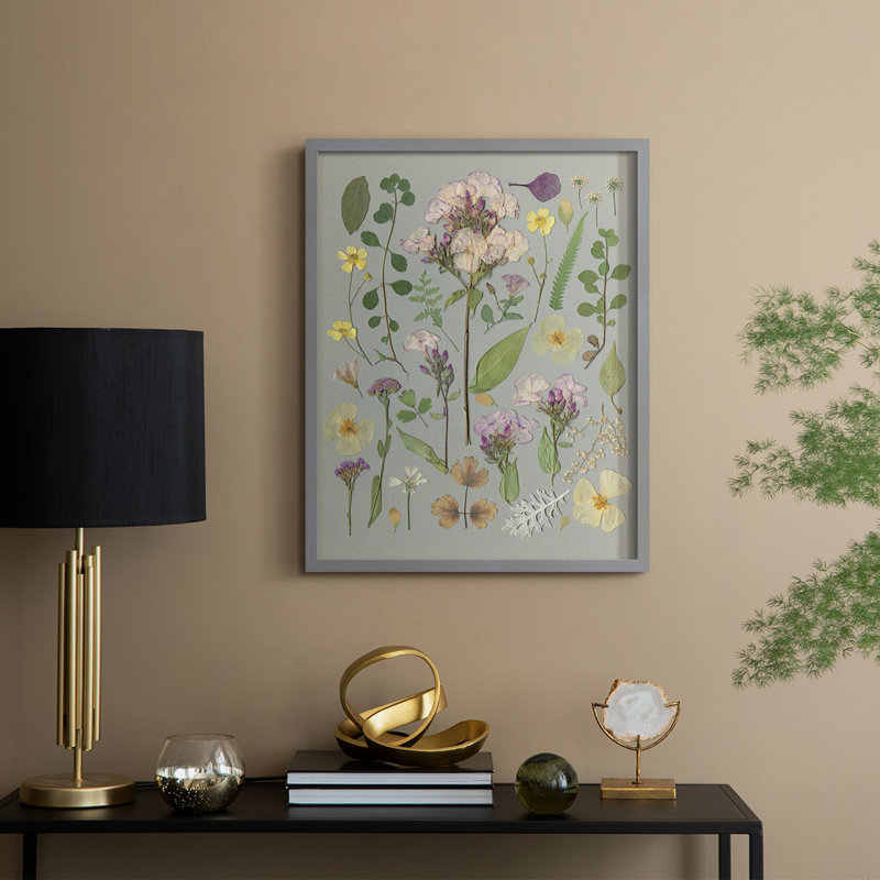 Organic Study I Framed Print - Solid Wood, Gray, 30" H x 24" W