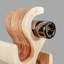 Burruss Solid Wood Wine Bottle Rack in Brown