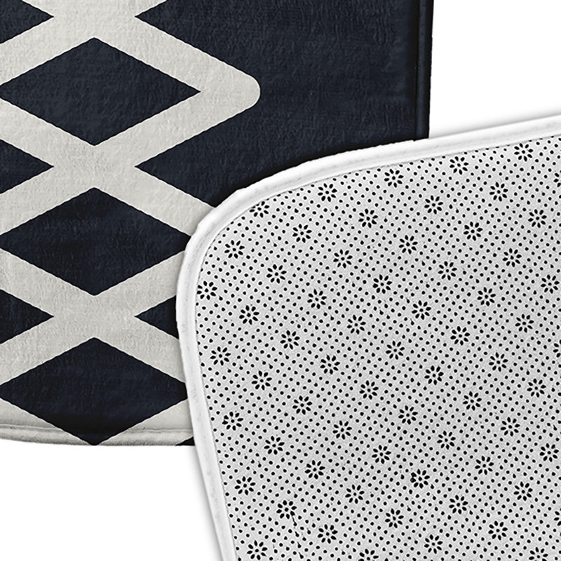 Tapis de bain Shameela, Bleu, L 21 po x L 34 po