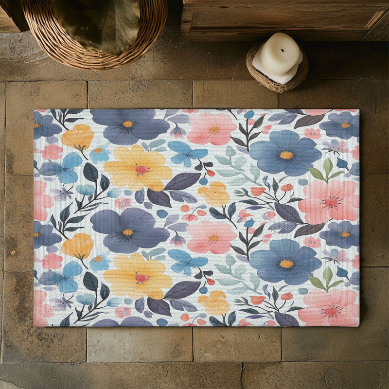 Tapis tressé Blossom Echo, Rectangulaire 3 pi x 5 pi