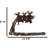 Rustic Western Elk Moose Hanging On Tree Branch Wall Hand Towel Holder Bar
