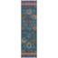 Machine Washable Indoor/Outdoor Xhevrie Teal Rug-111819177