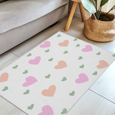 Tapis tressé Subtle Heart