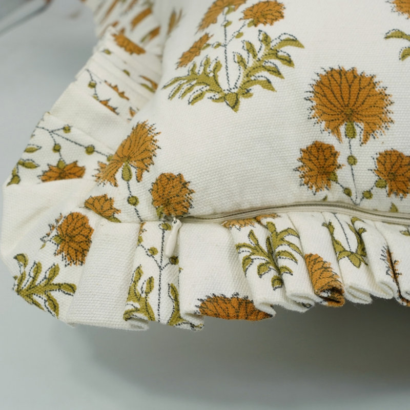 Housse de coussin en coton Fabircine, H 36 po x l 14 po