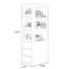 Armoire de coin en bois manufacturé blanc-1076355182